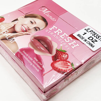 Strawberry Lip Gloss with Key Ring