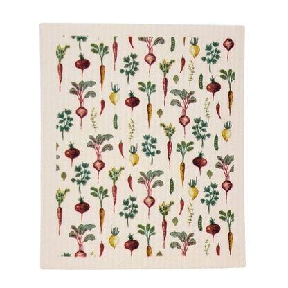 Root Vegetables Collage Swedish Dishcloths - Spring Decor