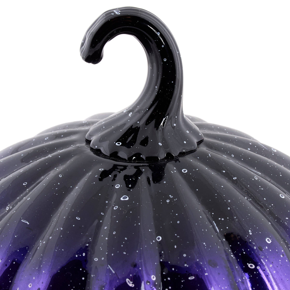 Small Purple Glass Pumpkin