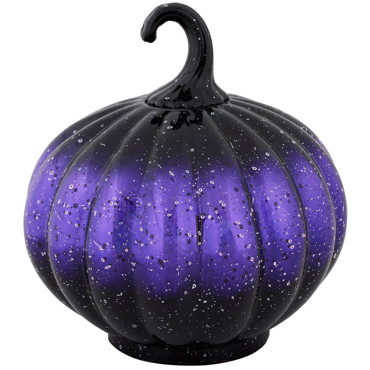 Small Purple Glass Pumpkin