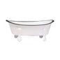 White Iron Bathtub Soap Dish..