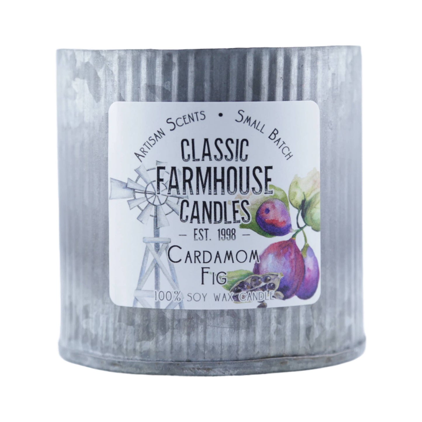 Cardamom Fig Large Tin Soy Candle