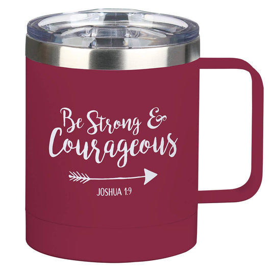 SS Camp Magenta Be Strong & Courageous Josh. 1:9 Mug