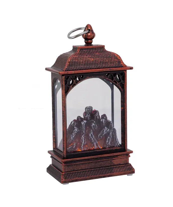 5.3"B/O LITE UP LED FIREPLC LANTERN