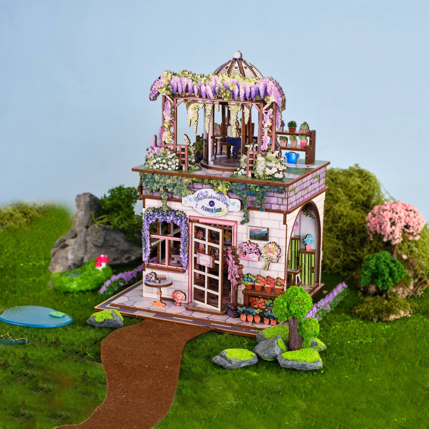 DIY Miniature House Kit: Flower Shop