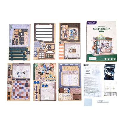 DIY Miniature House Kit: Coffee Shop