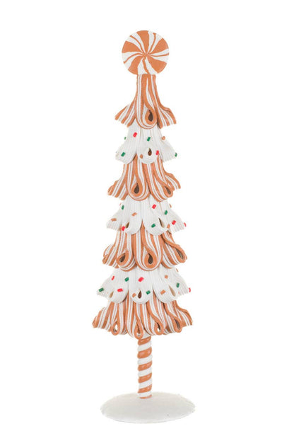 Small White/Green Candy-Ribbon Tree Display