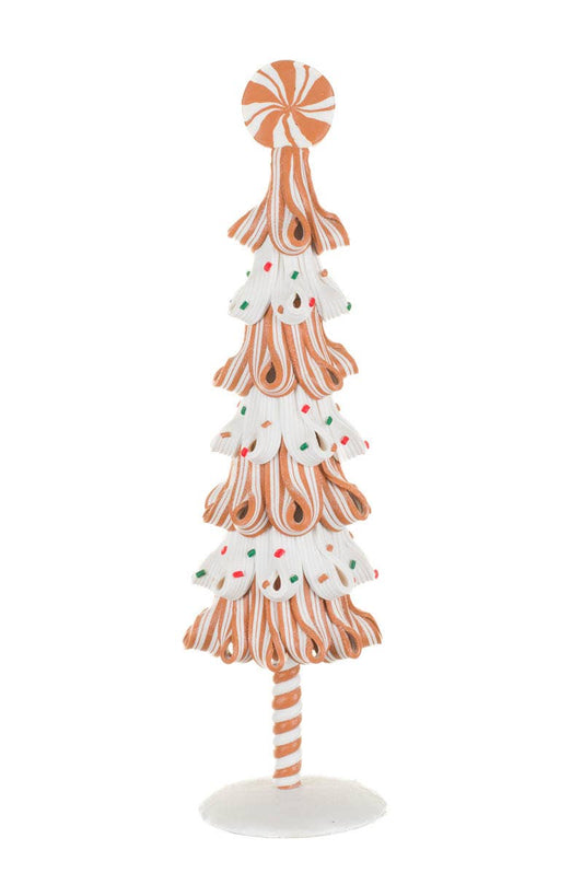 Small White/Green Candy-Ribbon Tree Display