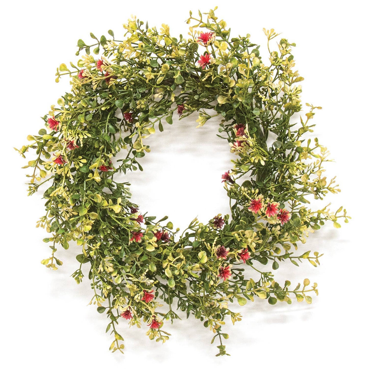 Ruby Fall Buds & Baby's Grass Candle Ring, 6.5"