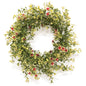 Ruby Fall Buds & Baby's Grass Candle Ring, 6.5"