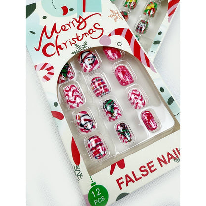 Christmas Theme Fancy Press On Nails