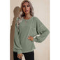 Round Neck Long Sleeve Knit Top