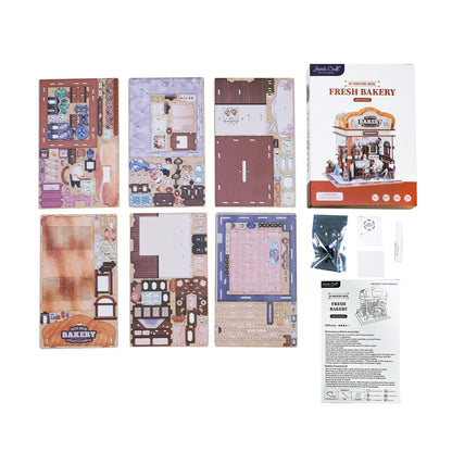 DIY Miniature House Kit: Fresh Bakery