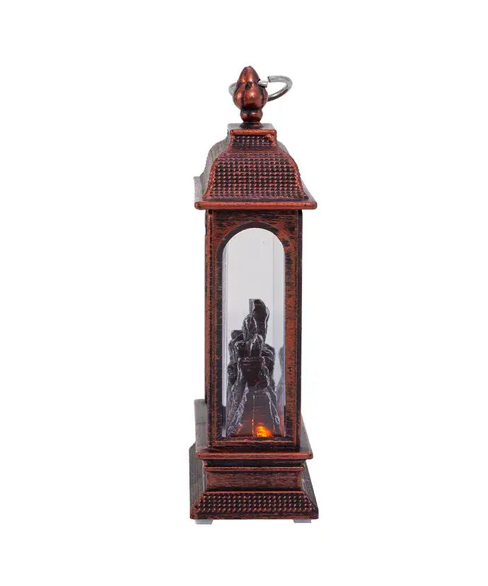 5.3"B/O LITE UP LED FIREPLC LANTERN