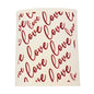 Red Love Valentines Day Swedish Dishcloths - Valentine