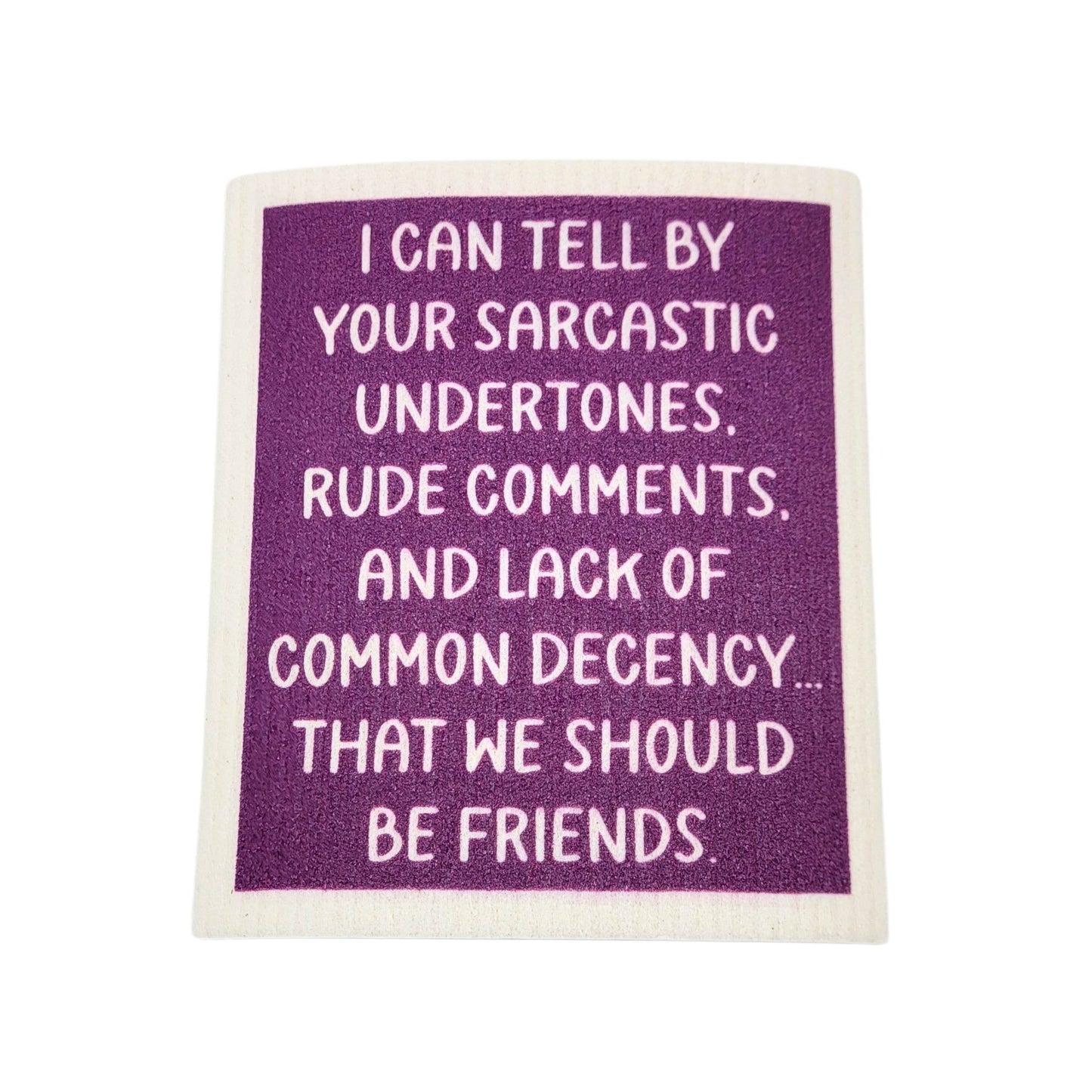We Should Be Friends Funny Swedish Dishcloths - Friend Gift