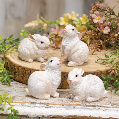 White Resin Bunny