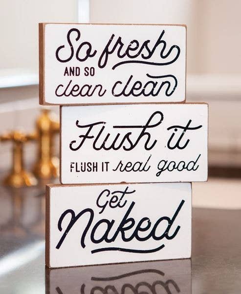 Get Naked Wood Block