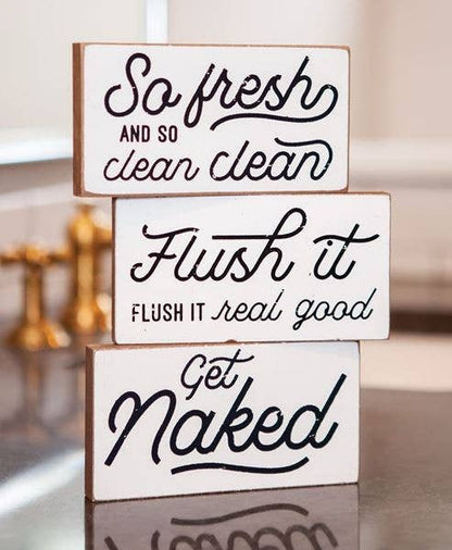 Get Naked Wood Block