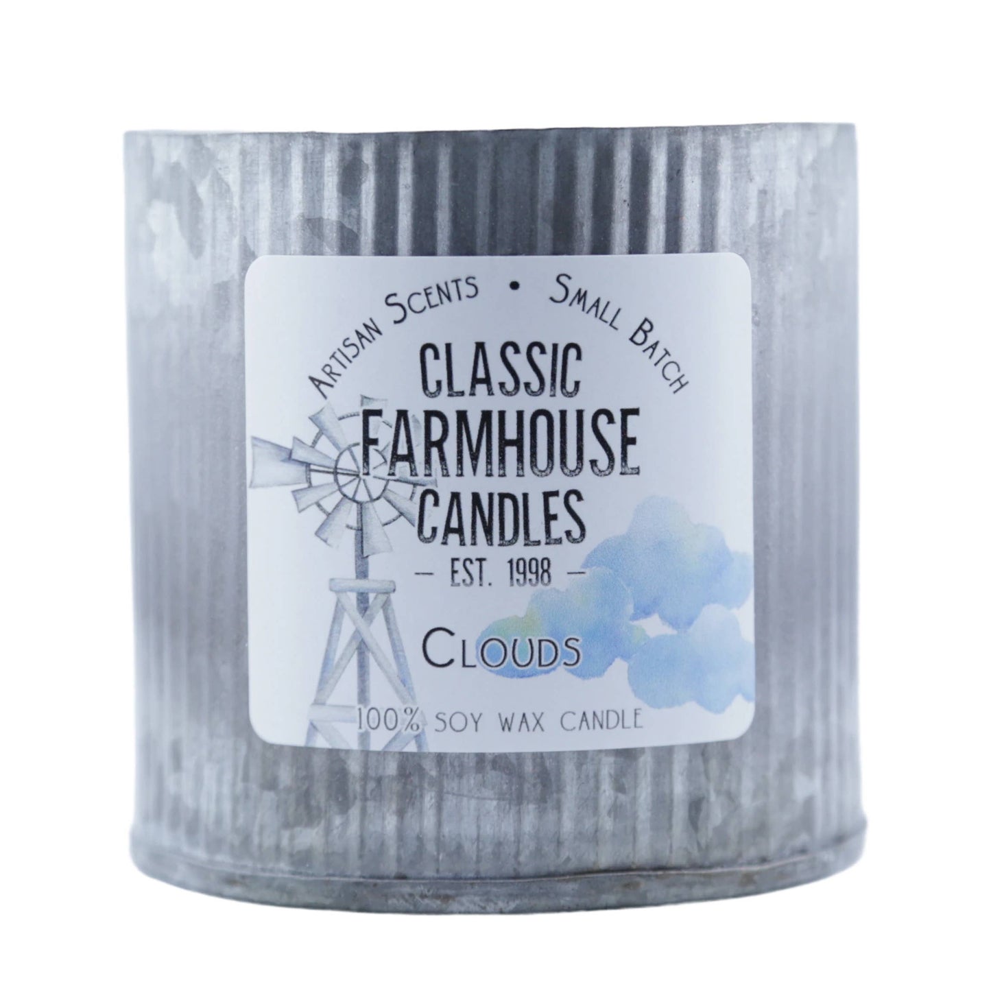 Clouds Large Tin Soy Candle