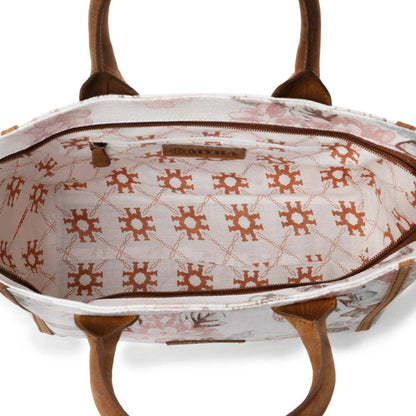 Myra Rosy Trails Crossbody Bag in Faded Plum