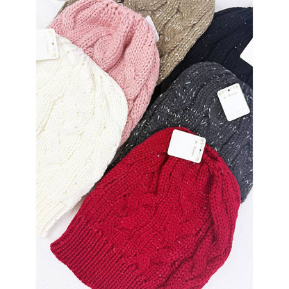 Messy Bun Ponytail Beanie