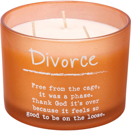 Divorce Poetry Candle