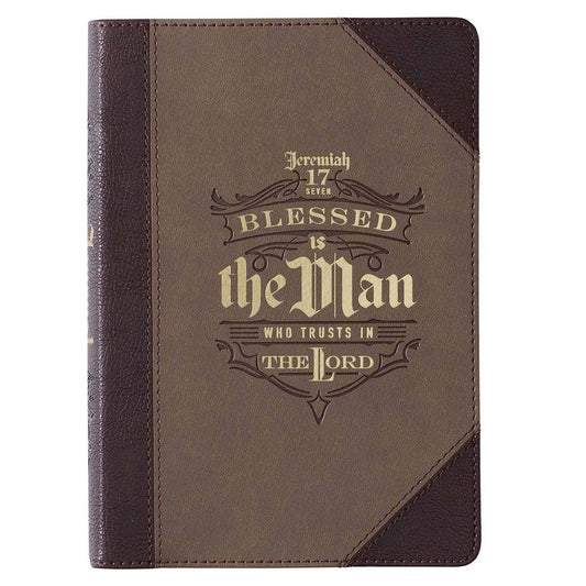 Blessed is the Man Faux Leather Classic Journal - Jeremiah 1