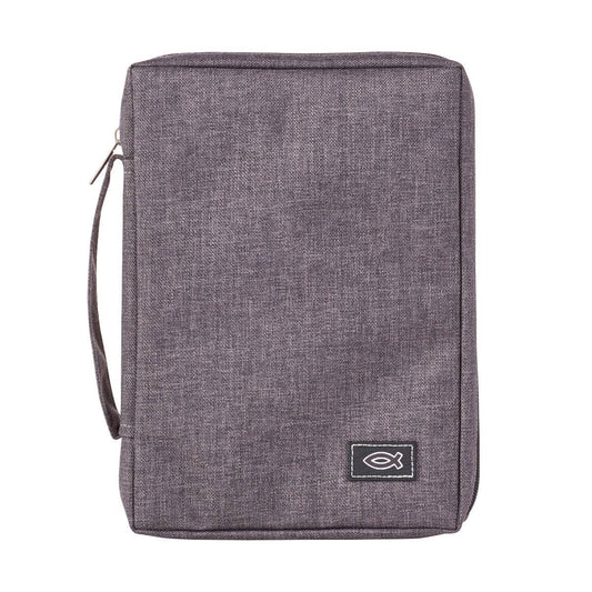 Bible Cover Value Gray Ichthus Patch