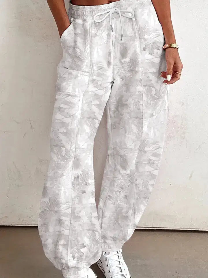 Camo Print Baggy Jogger Sweatpants Women