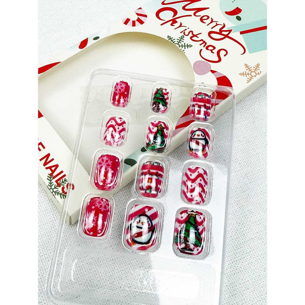 Christmas Theme Fancy Press On Nails