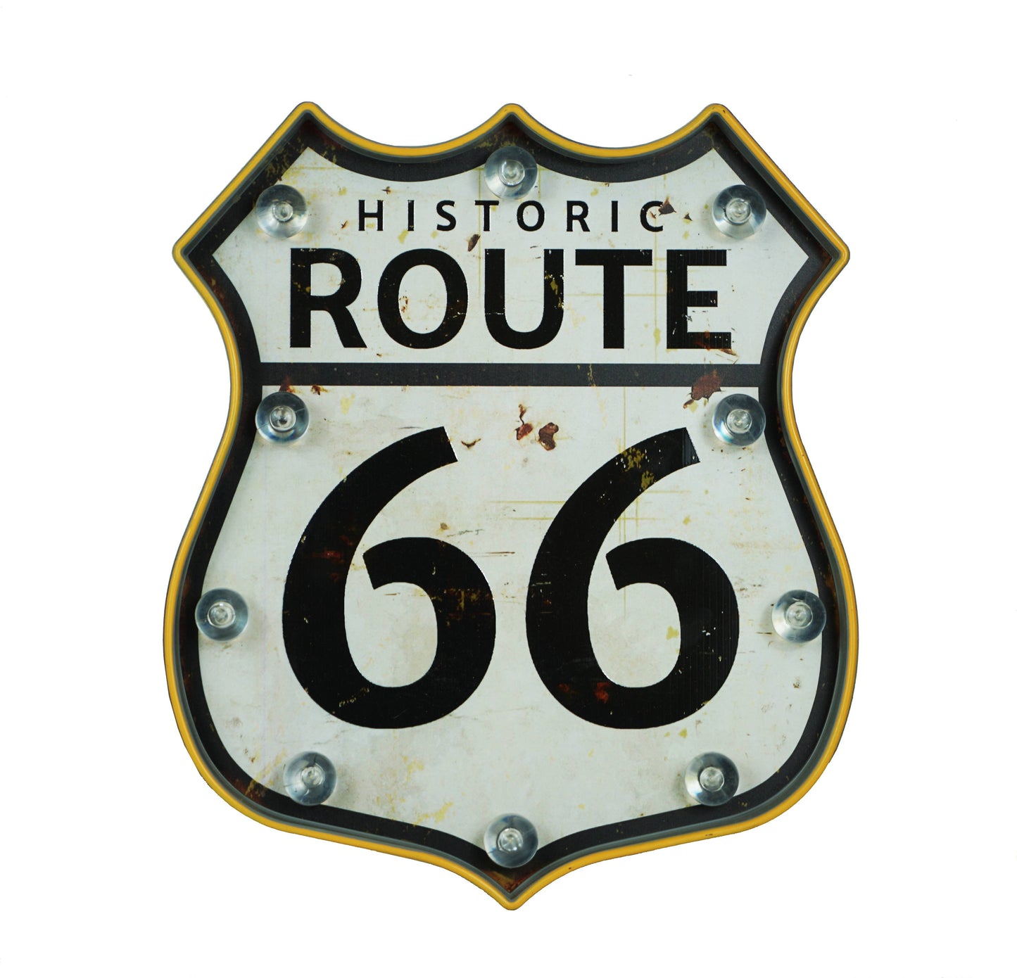 LED Lighted "Route 66" Wall Decor