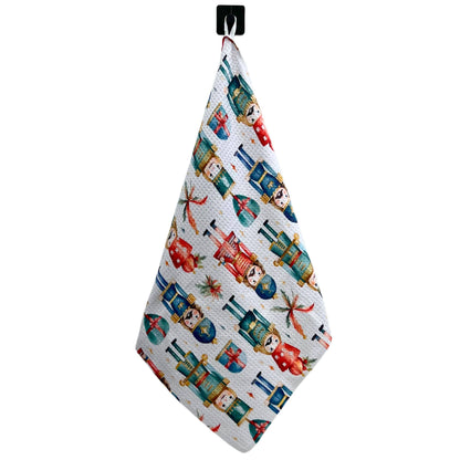 Christmas Nutcracker Christmas Decor Waffle Tea Towels