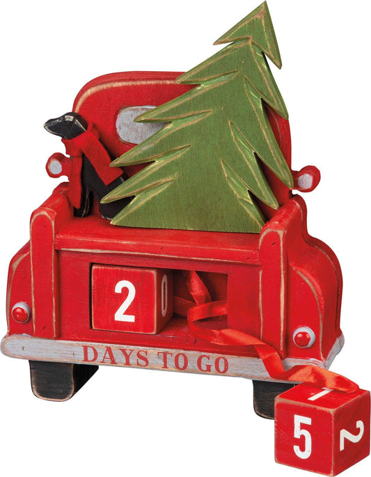 Carved Truck Block Countdown
