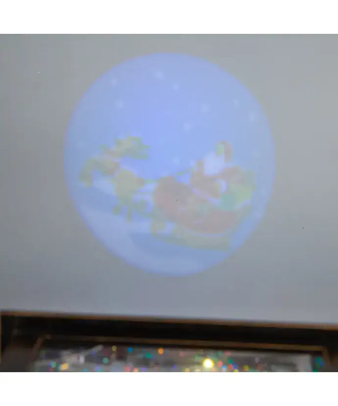 Battery-Operated Lighted Santa Water Lantern With Projector