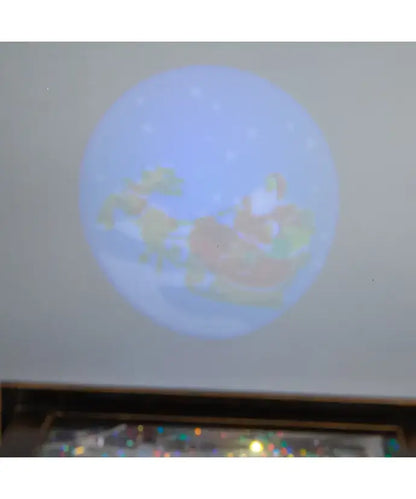 Battery-Operated Lighted Santa Water Lantern With Projector