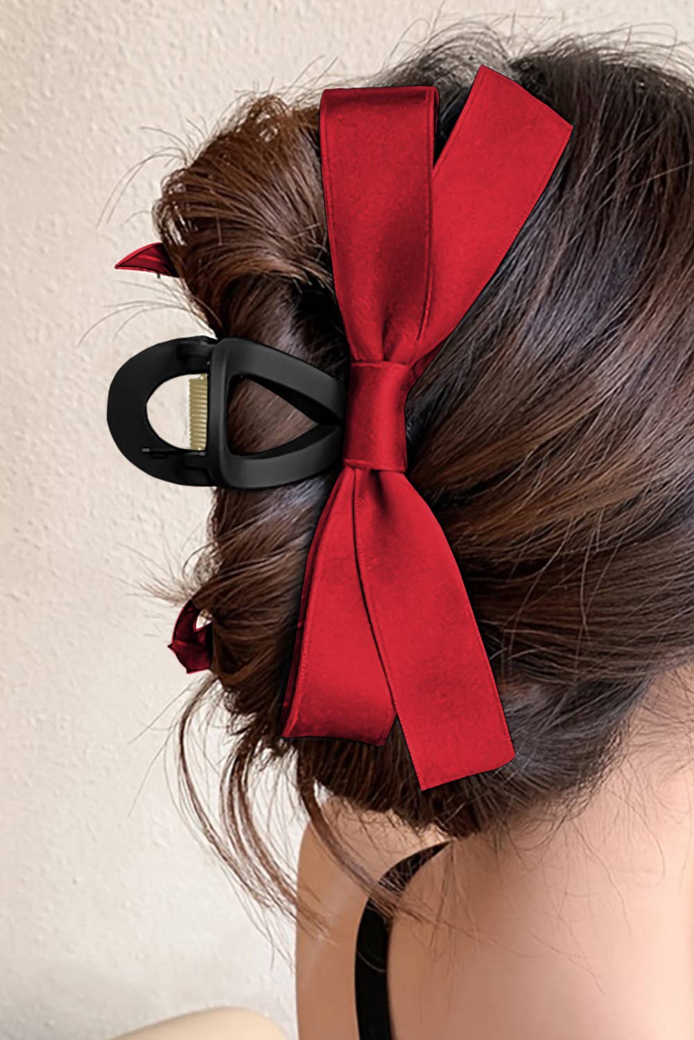 1 the Woman - Bow Decor Large Hair Claw Clip