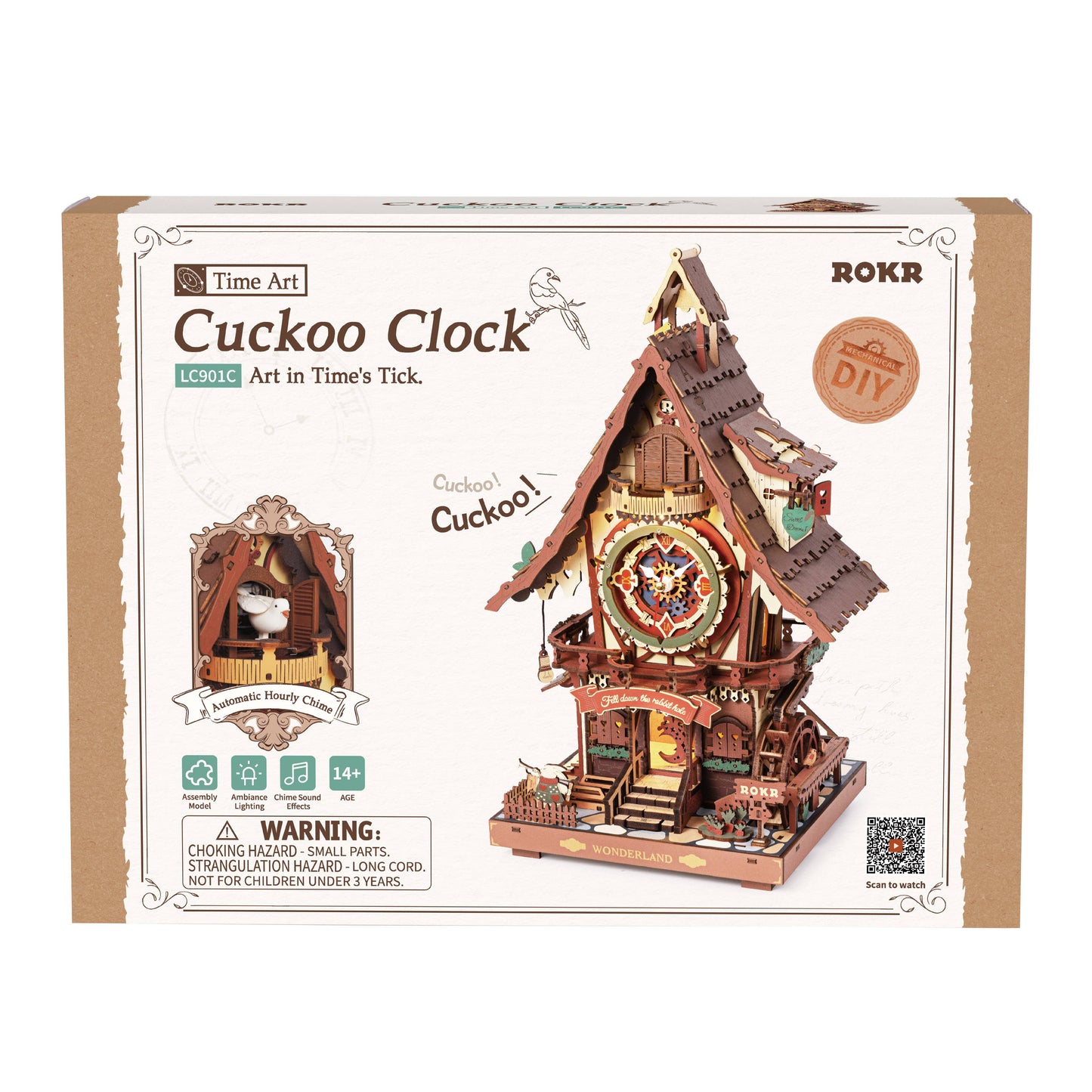 Cukoo Clock DIY Wooden Puzzle
