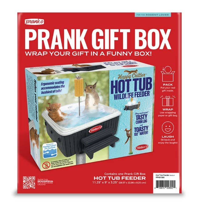 Prank Gift Box - Squirrel Hot Tub 1ct Box