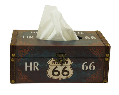 Historic Route 66 Vintage Tissue Box