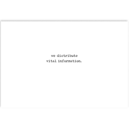 We Don't Gossip Greeting Card