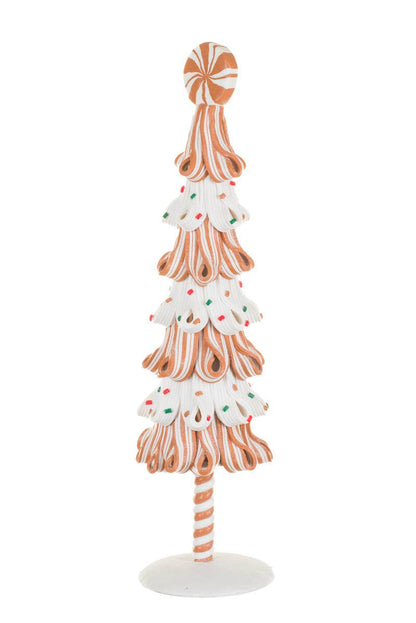 Small White/Green Candy-Ribbon Tree Display
