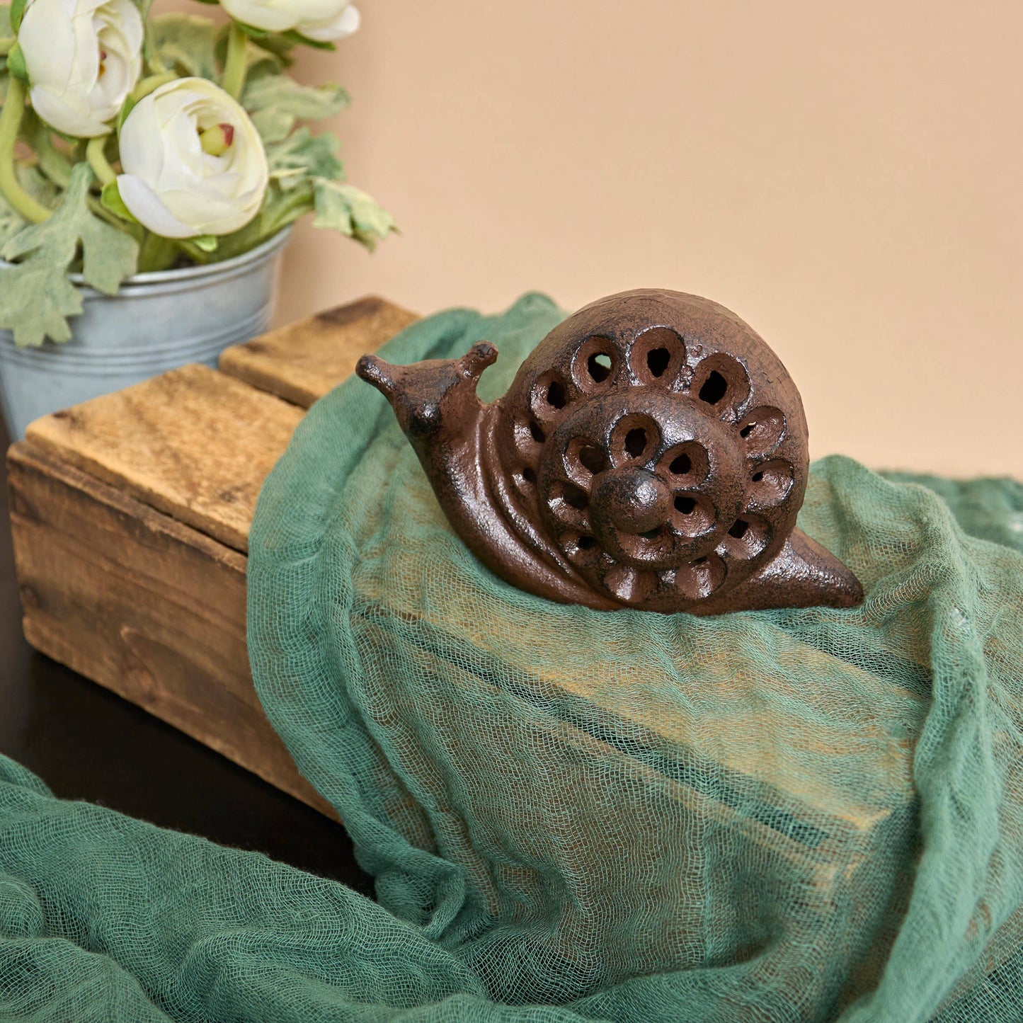 Garden Snail Figurine