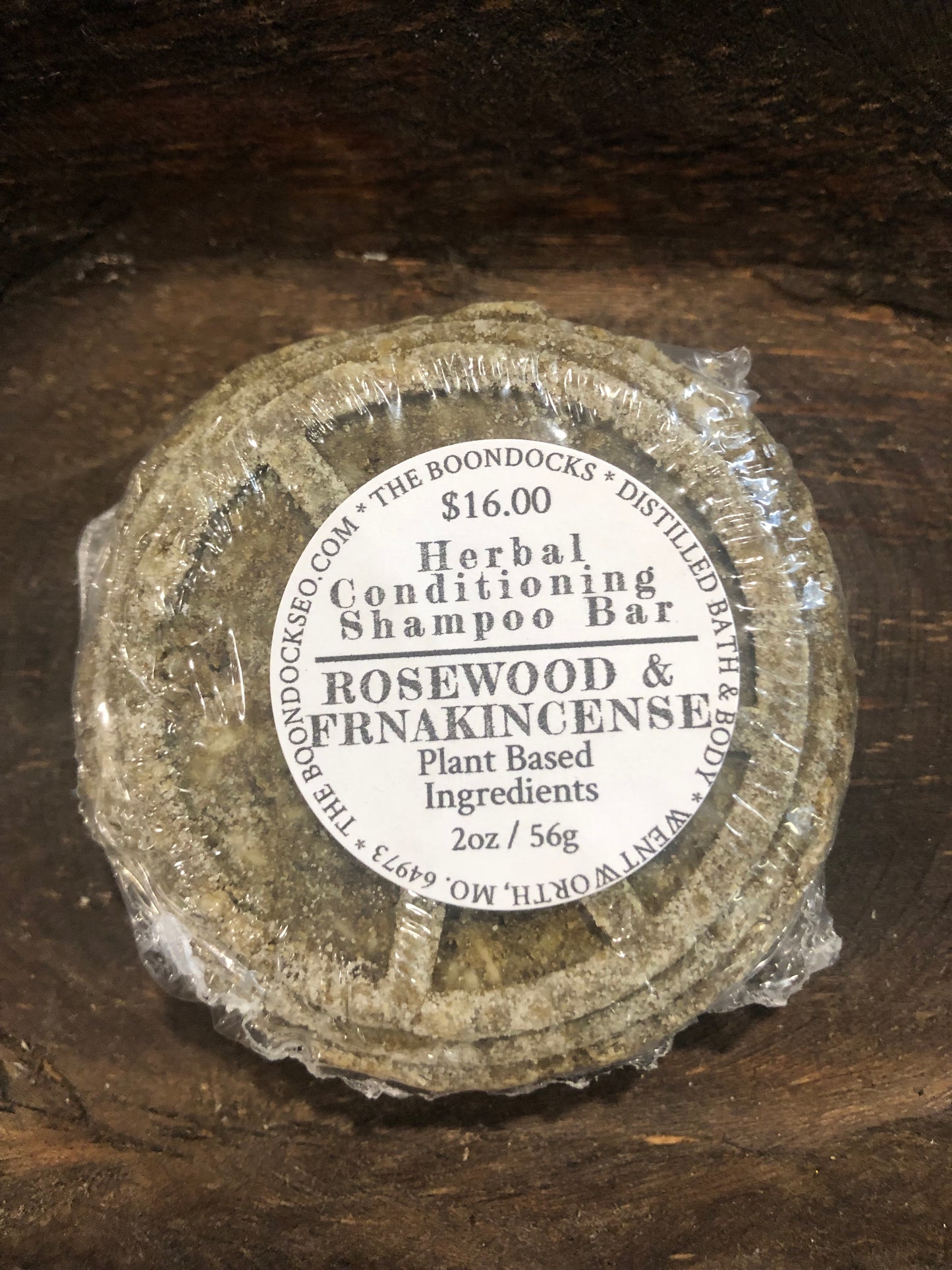 Rosewood & Frankincense Conditioning Shampoo Bar