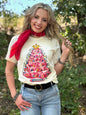 Callie Ann Stelter Pink Christmas Tree Tee & Sweatshirt