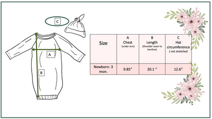 Blue Fish Baby Gown