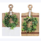 Country Cutting Board Wall Art With Artificial Wreath