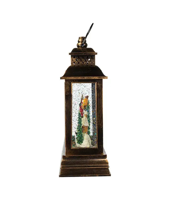 Battery-Operated Lighted Santa Water Lantern With Projector
