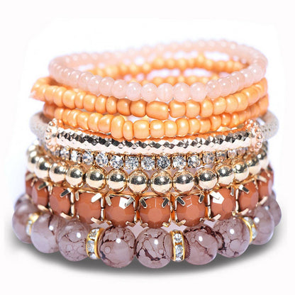 BOHEMIAN CREATIVE GLASS BEAD BRACELET