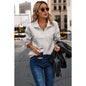 Half Zip Up Braided Long Sleeves Sweatshirt